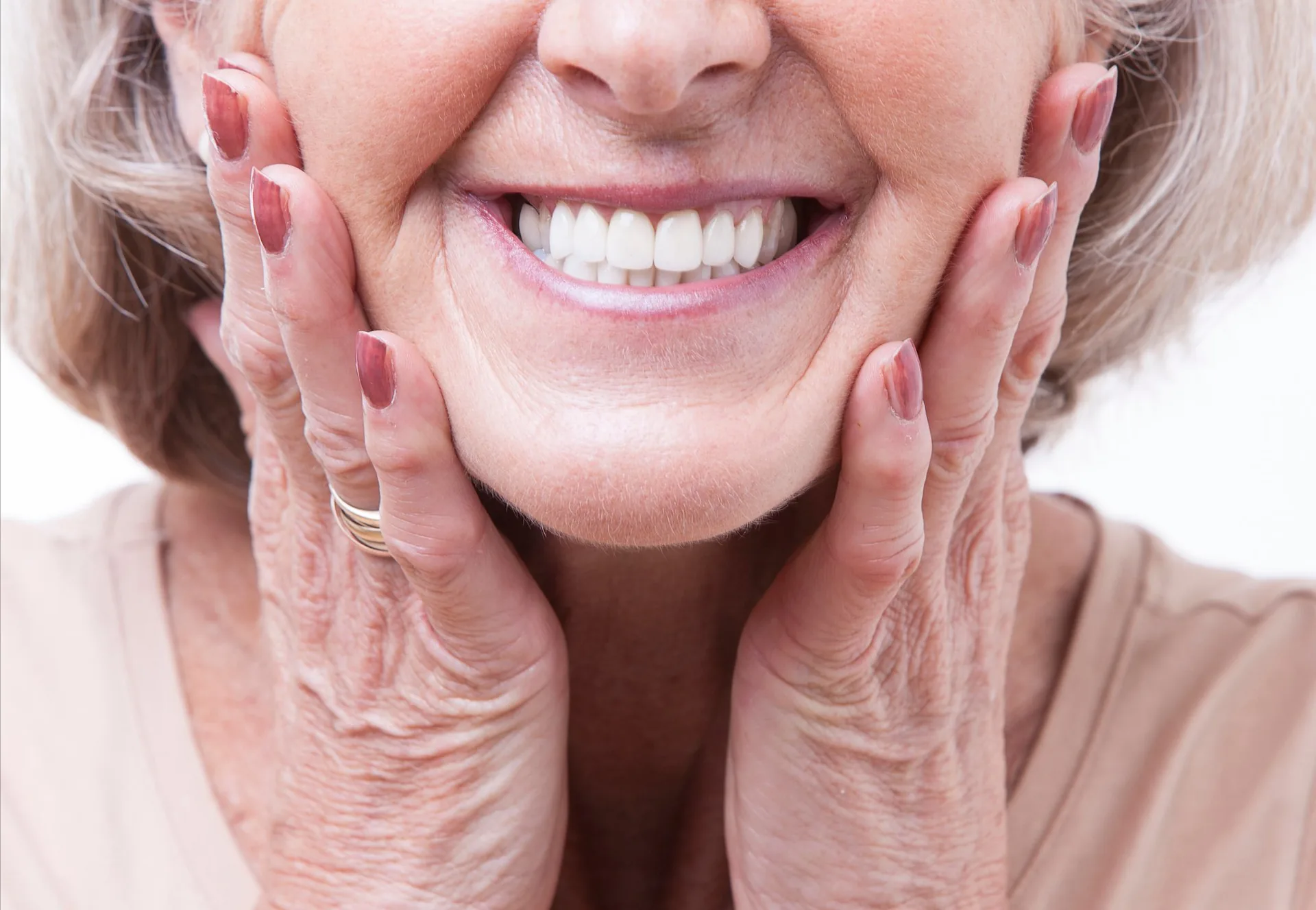 patient with dental implants